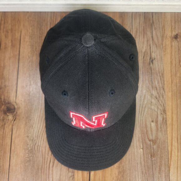 Nebraska Cornhuskers Adidas Big N Strapback Hat Cap Black Red NCAA College Sport - Picture 7 of 11